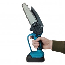 Бесщеточная Аккумуляторная цепная мини-пила 6 inch Electric SAW в кейсе / 2 аккумулятора 4А/ч