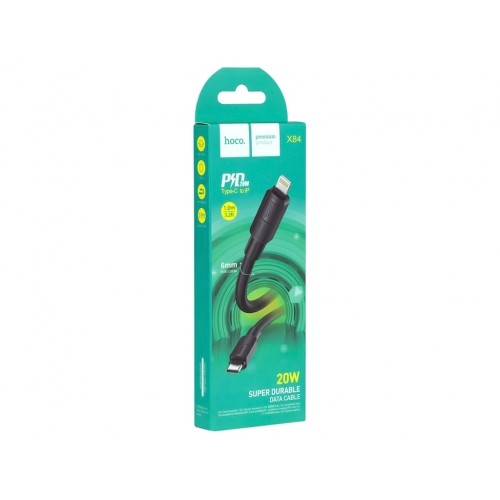 Кабель USB Hoco X84 PD Type-C to Lightning Черный Кабель USB Hoco X84 PD Type-C to Lightning Черный