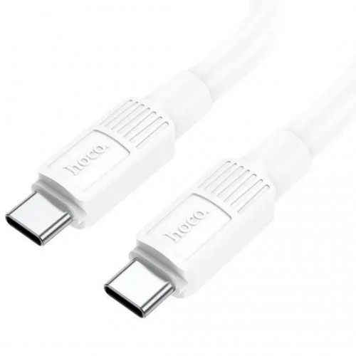 Кабель HOCO X84 Solid Type-C to Type-C 1м charging, ток до 3A для смартфонов 60W Белый