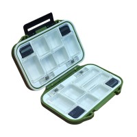 Рыбацкая коробка для снастей SF24115, 11.5х7.7х3.5 см, Олива