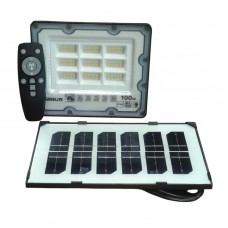 Фонарь уличный Greelite JX 007 100W Solar Flood Led с солнечной панелью и пультом 