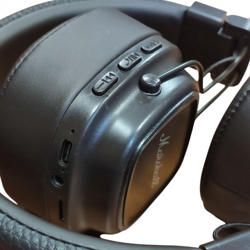 Беспроводные накладные наушники Marshall Major 4 Bluetooth, разъемом AUX Type-C Тёмно-коричневый