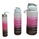 Набор спортивных бутылок для воды 3 в 1 объемом 300 мл 900 мл 2 л (52899)