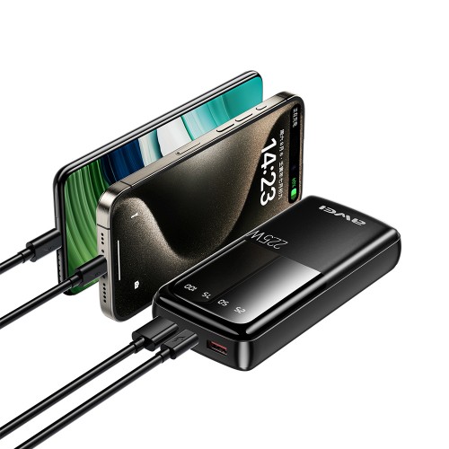 Внешний аккумулятор Power bank AWEI P13K 20000mAh PD22,5W+быстрая зарядка батарея зарядка Черный