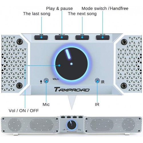 Портативная акустическая колонка Tamproad soundbar bluetooth speaker RS-Q10 Белая