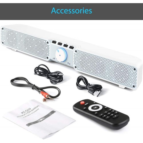 Портативная акустическая колонка Tamproad soundbar bluetooth speaker RS-Q10 Белая