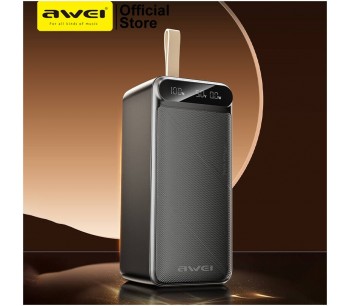 Внешний аккумулятор Power bank AWEI PA13 50000mAh PD22,5W+быстрая зарядка батарея зарядка Черный