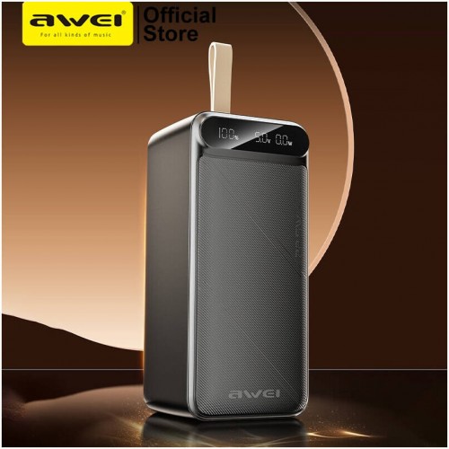 Внешний аккумулятор Power bank AWEI PA13 50000mAh PD22,5W+быстрая зарядка батарея зарядка Черный Внешний аккумулятор Power bank AWEI PA13 50000mAh PD22,5W+быстрая зарядка батарея зарядка Черный