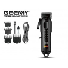 Аккумуляторный триммер машинка для стрижки волос Geemy GM-8040 с 4 насадками