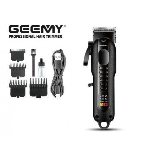 Аккумуляторный триммер машинка для стрижки волос Geemy GM-8040 с 4 насадками Аккумуляторный триммер машинка для стрижки волос Geemy GM-8040 с 4 насадками