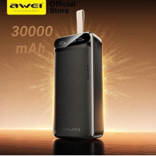 Внешний аккумулятор Power bank Awei PA12 30000mAh PD22,5W+быстрая зарядка батарея зарядка Черный