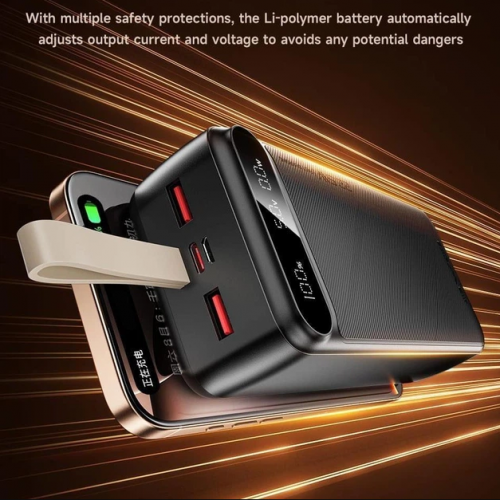 Внешний аккумулятор Power bank Awei PA12 30000mAh PD22,5W+быстрая зарядка батарея зарядка Черный