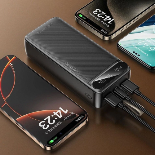 Внешний аккумулятор Power bank Awei PA12 30000mAh PD22,5W+быстрая зарядка батарея зарядка Черный