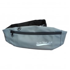 Спортивная сумка для бега Sport bag Бананка для пробежек Беговая поясная сумка Серая