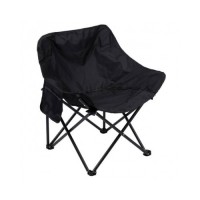 Складной туристический стул со стальным каркасом 44х44х70 см Черный