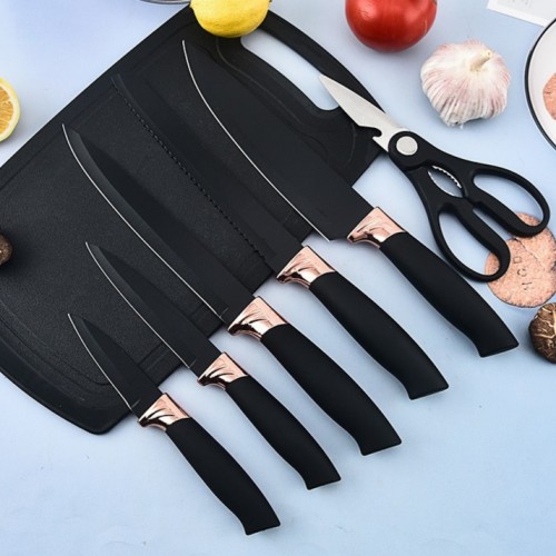 Силиконовый кухонный набор принадлежностей с деревянной ручкой Kitchenware Set 19 предметов Чёрный со вставками