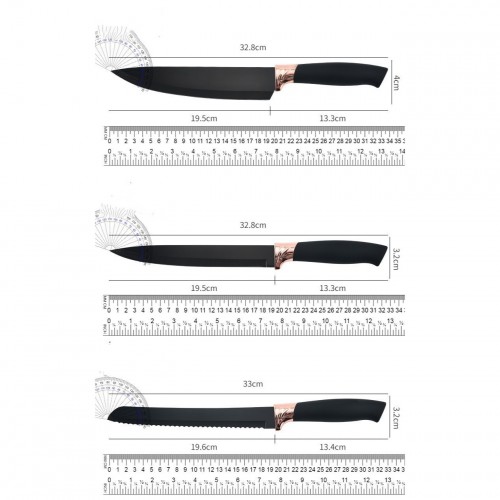 Силиконовый кухонный набор принадлежностей с деревянной ручкой Kitchenware Set 19 предметов Чёрный со вставками