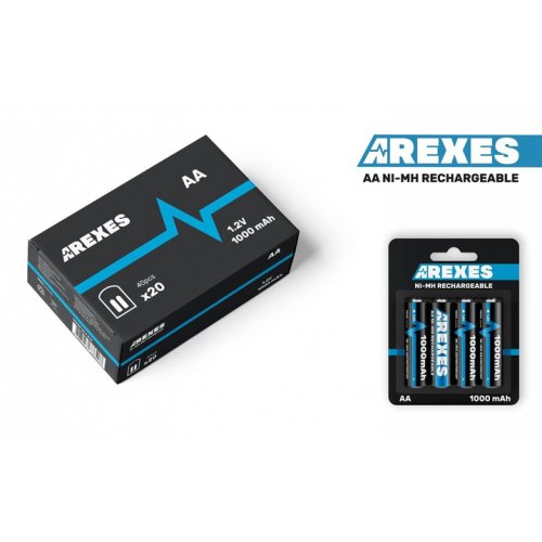 Аккумулятор АА Arexes (1000mAh) 1.2v (NI-MH) пальчик