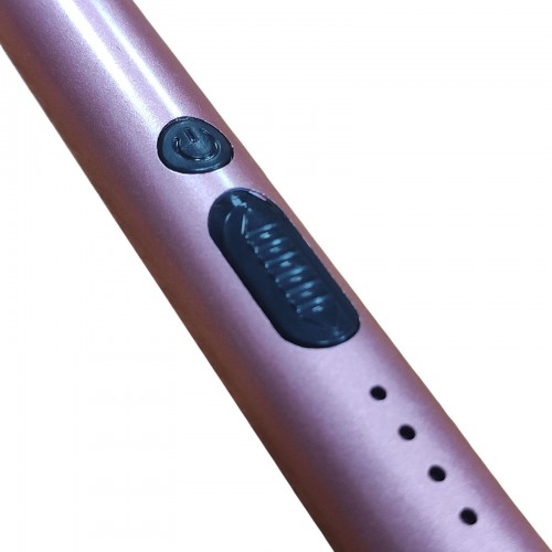 Электроимпульсная аккумуляторная зажигалка с гибким стержнем BBQ Lighter Светло розовая