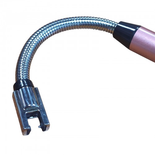 Электроимпульсная аккумуляторная зажигалка с гибким стержнем BBQ Lighter Светло розовая
