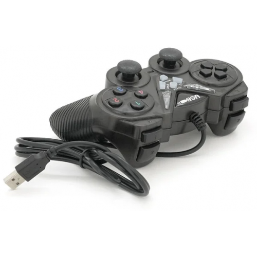 Джойстик игровой PC ведущий для компьютера USB 908 Черный