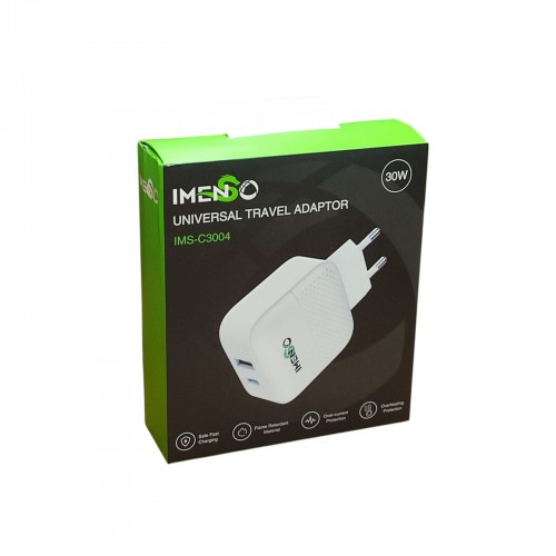 Зарядное устройство 30W USB+Type-C IMS-C3004 блок питания Черный