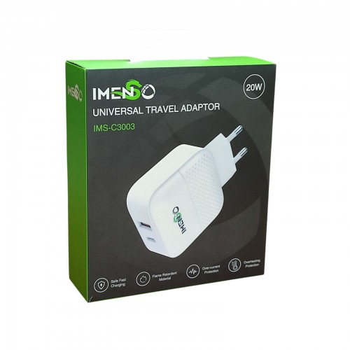 Зарядное устройство 20W USB+Type-C IMS-C3003 блок питания Черный