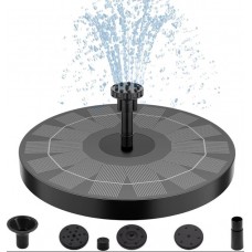 Фонтан насос на солнечной батарее + 6 насадок, Water Pump/ Садовый фонтан 16 см