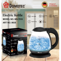 Электрический стеклянный чайник с LED подсветкой Domotec MS 7910 1л, 1650Вт