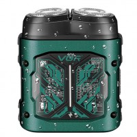 Електробритва VGR V-344 GREEN, роторна, 8000 RPM, вологостійка Зелена