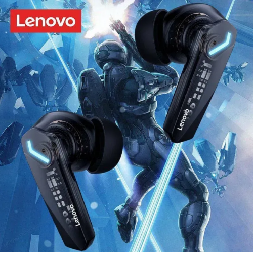 Беспроводные спортивные вакуумные наушники Lenovo Thinkplus GM2 Pro TWS, Bluetooth в кейсе Черные