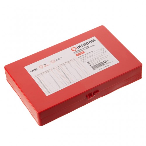 Комплект резиновых уплотнительных колец, 419 ед. INTERTOOL AT-5419