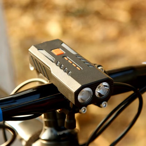 Велофара BC25S, 350LM, индикация заряда, Power Bank, Li-Ion аккумулятор, вело фонарь