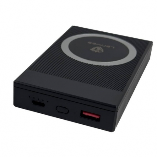 Внешний аккумулятор LENYES PW017D 10000 mAh с MagSafe, беспроводной зарядкой 15W и быстрой зарядкой 22.5W