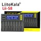 Зарядное устройство для Liitokala Lii-S8, 8 каналов, Ni-Mh/Li-ion/LiFePo4, 220V/12V, LED+LCD