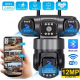 Камера наружная поворотная уличная WIFI V380 SC28-W FULL-HD 4Mp Ночная сьемка 4 объектива