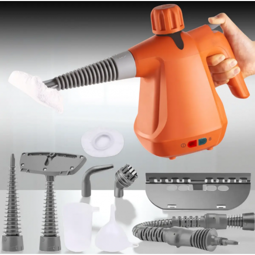 Ручной пароочиститель с комплектом насадок и баком 350 мл Domotec MS-1372 1000 Вт