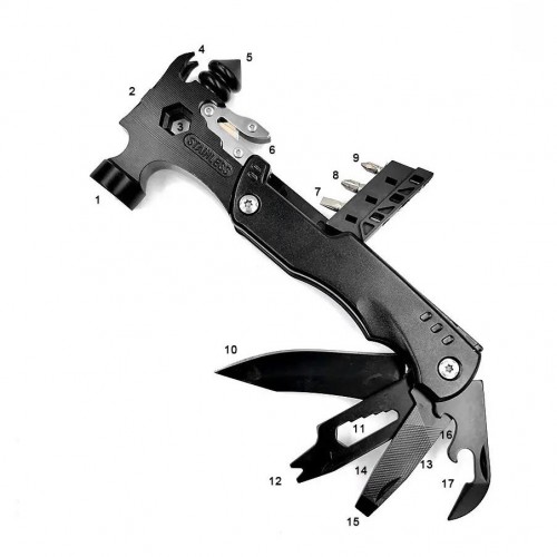 Многофункциональный молоток 16 в 1, инструмент Traveler MS-034 F Мультитул