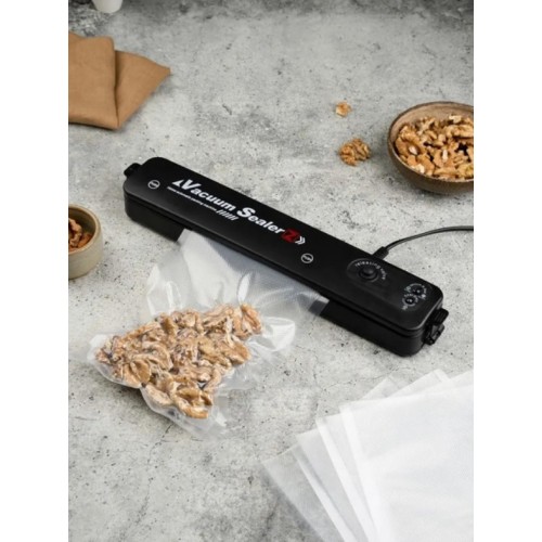Вакууматор Vacuum Sealer вакуумный упаковщик для еды, бытовой вакууматор черный