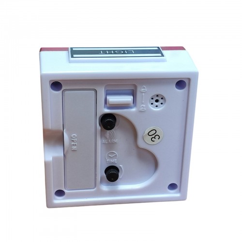 Настольные часы-будильник с подсветкой кварцевые XD-794 Красный