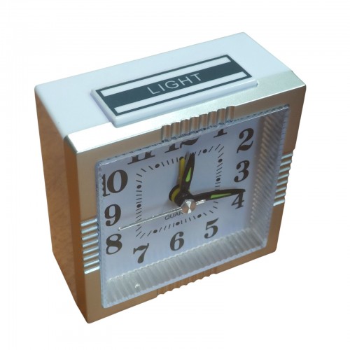 Настольные часы-будильник с подсветкой кварцевые XD-794 Серый