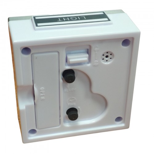 Настольные часы-будильник с подсветкой кварцевые XD-794 Серый