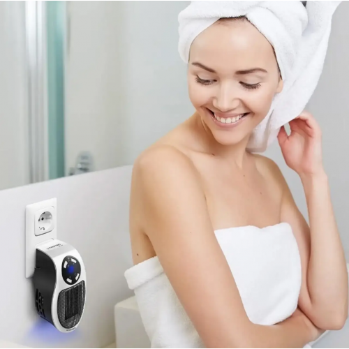 Портативный обогреватель 500W, Portable Heater с пультом и дисплеем / Настенный электрообогреватель