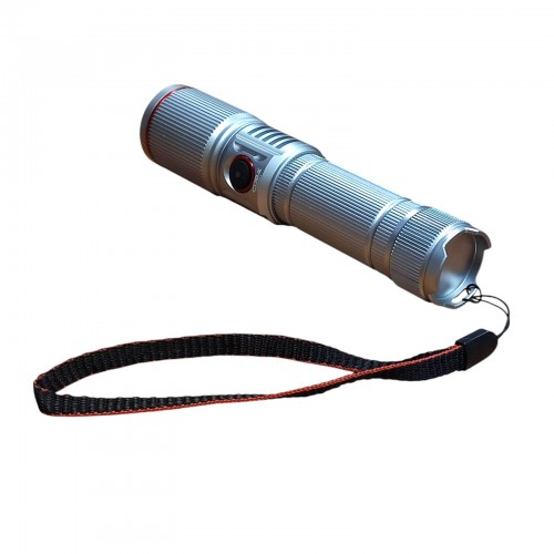 Аккумуляторный фонарь с белым, красным, зелёным, синим светом СОВА CB-S009-4 Серый Аккумуляторный фонарь с белым, красным, зелёным, синим светом СОВА CB-S009-4 Серый