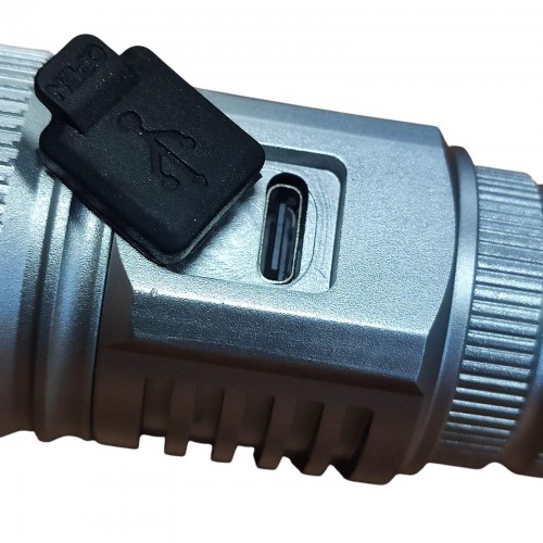 Аккумуляторный фонарь с белым, красным, зелёным, синим светом СОВА CB-S009-4 Серый Аккумуляторный фонарь с белым, красным, зелёным, синим светом СОВА CB-S009-4 Серый