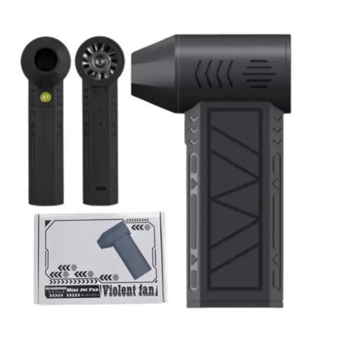 Воздуходувка Violent Fan аккумуляторная ручная мини ветродуйка для авто с подсветкой ZY7400