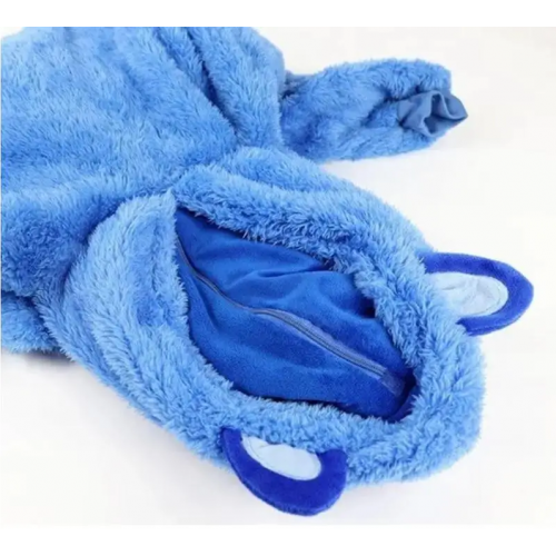 Детская игрушка-толстовка плед трансформер с капюшоном и рукавами 2 в 1 Huggle Pets Hoodie Синий