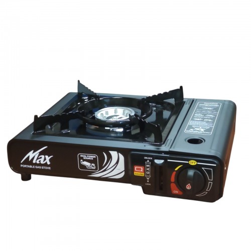 Туристическая портативная газовая плита горелка Portable Gas Stove Max с переходником