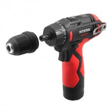 Дрель-шуруповерт аккумуляторный, 12 В, патрон 0,8-10 мм, съемный патрон STORM INTERTOOL WT-0318