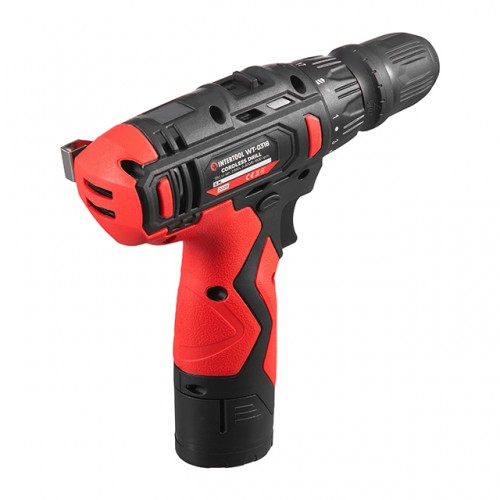 Дрель-шуруповерт аккумуляторный, 12 В, патрон 0,8-10 мм, съемный патрон STORM INTERTOOL WT-0318